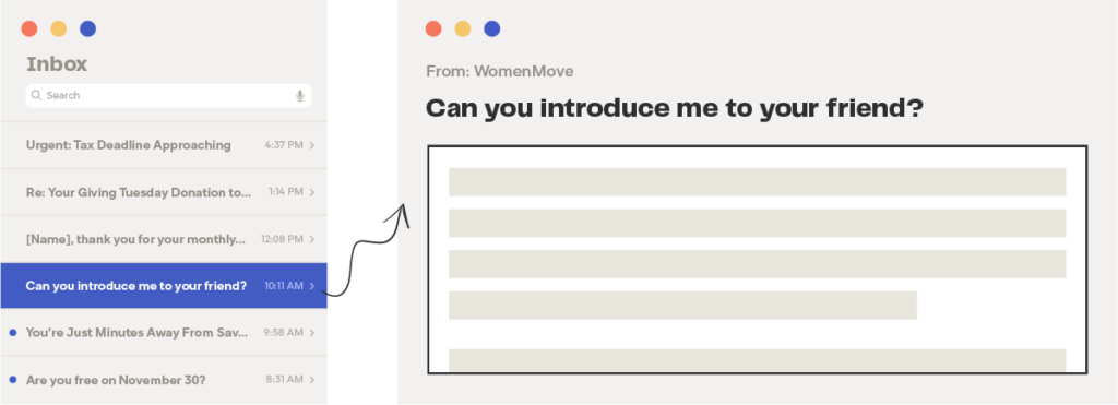 Предоставление строки темы электронного письма во вторник