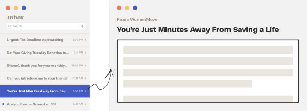 Предоставление строки темы электронного письма во вторник