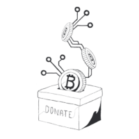 加密捐赠的插图