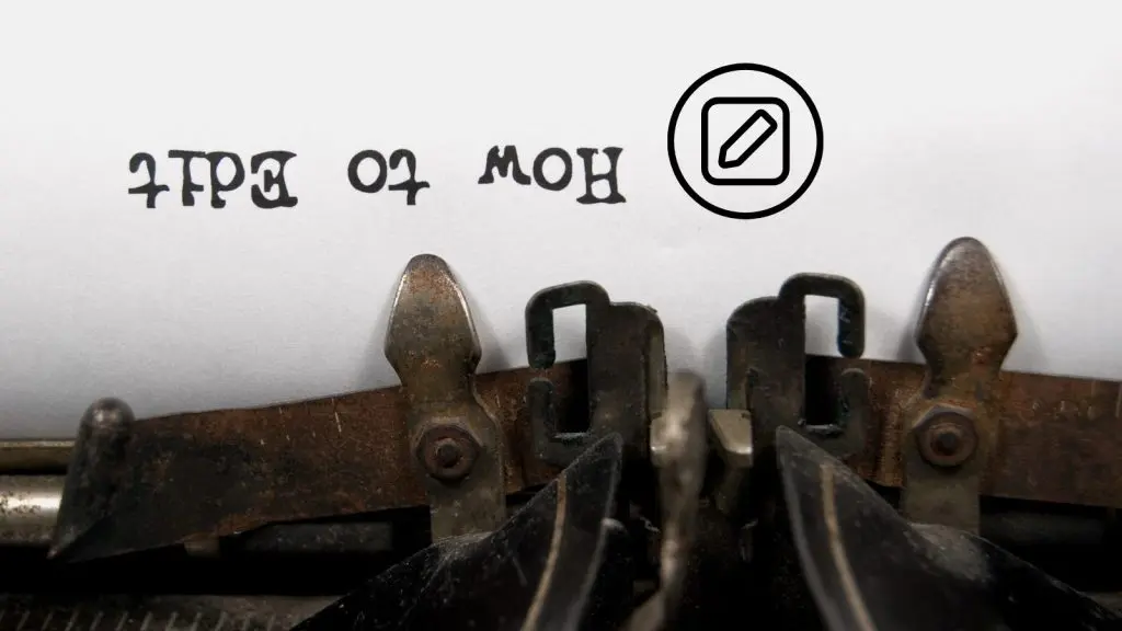 кнопка редактирования