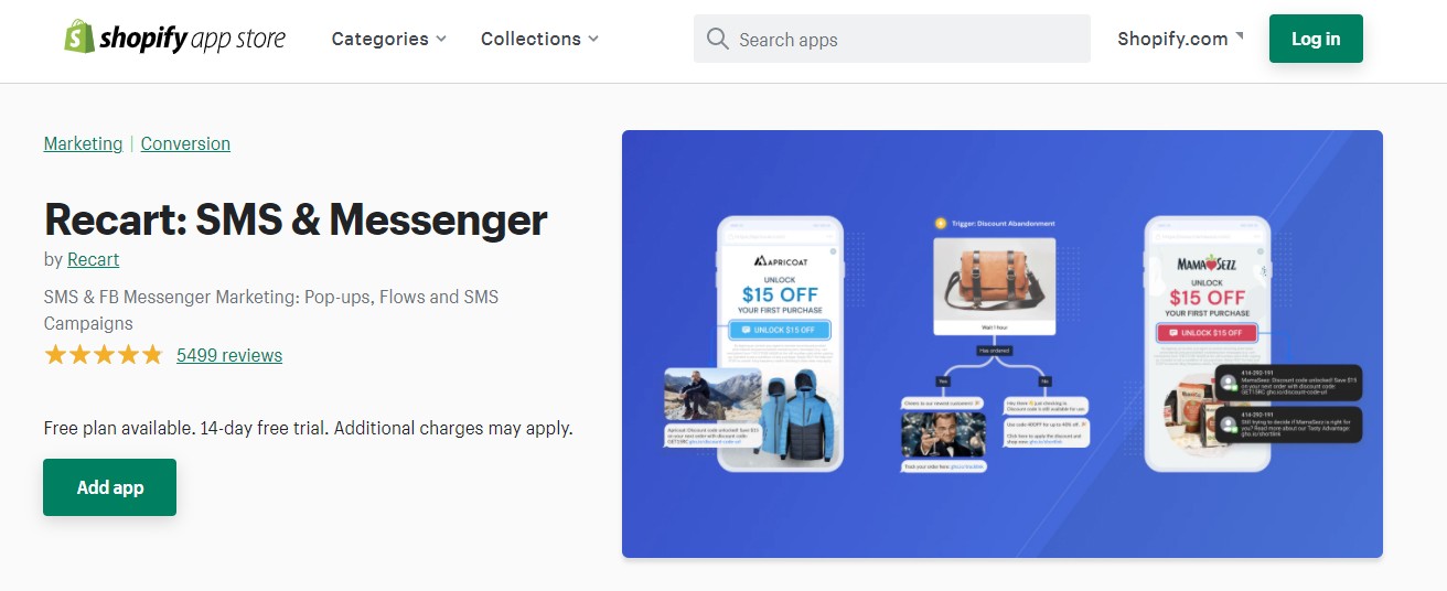Recart 购物车放弃应用程序