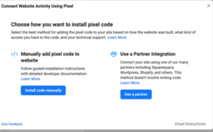 como configurar o pixel do Facebook