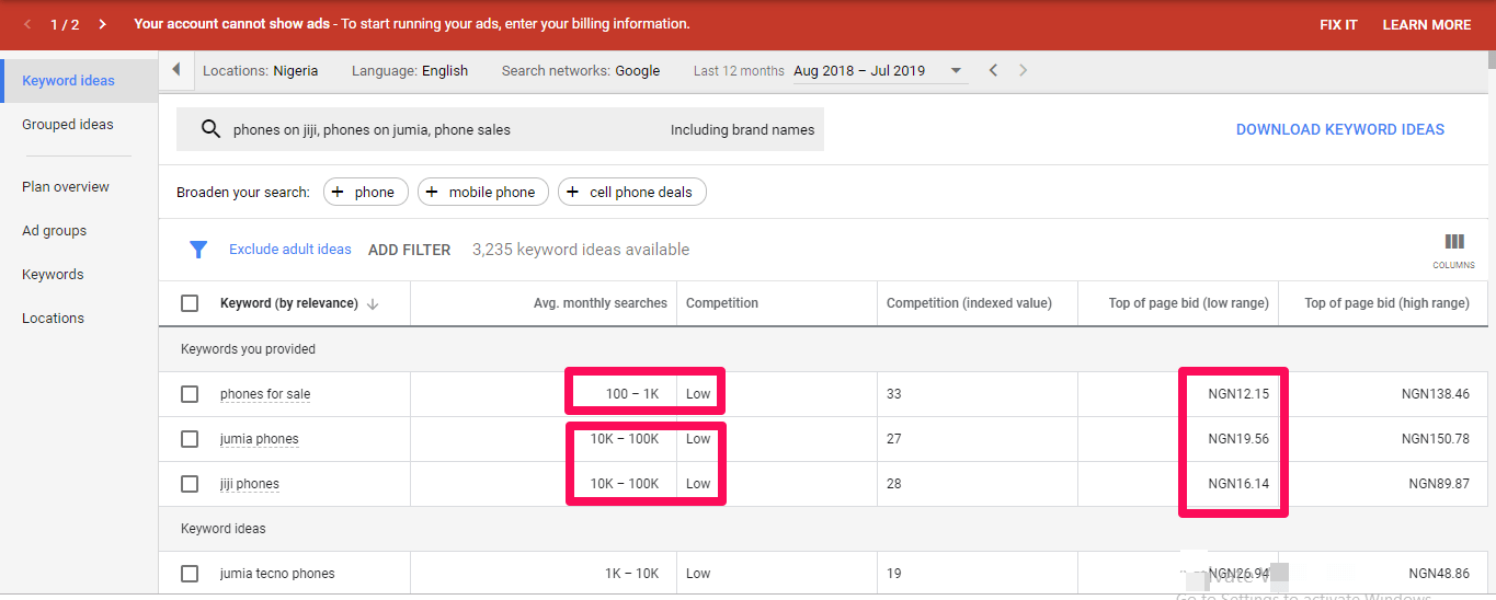 デジタルマーケティングを使用してオンラインでお金を稼ぐ（検索数の多いキーワードでグーグル広告を掲載する）