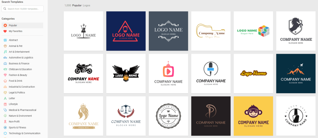 Scegli un modello professionale