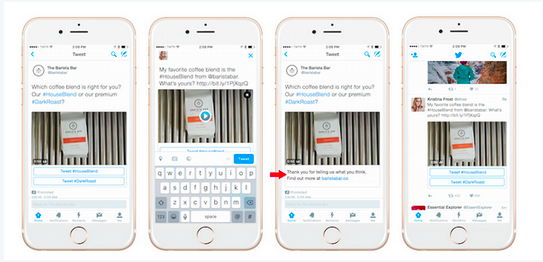 Carte publicitaire conversationnelle
