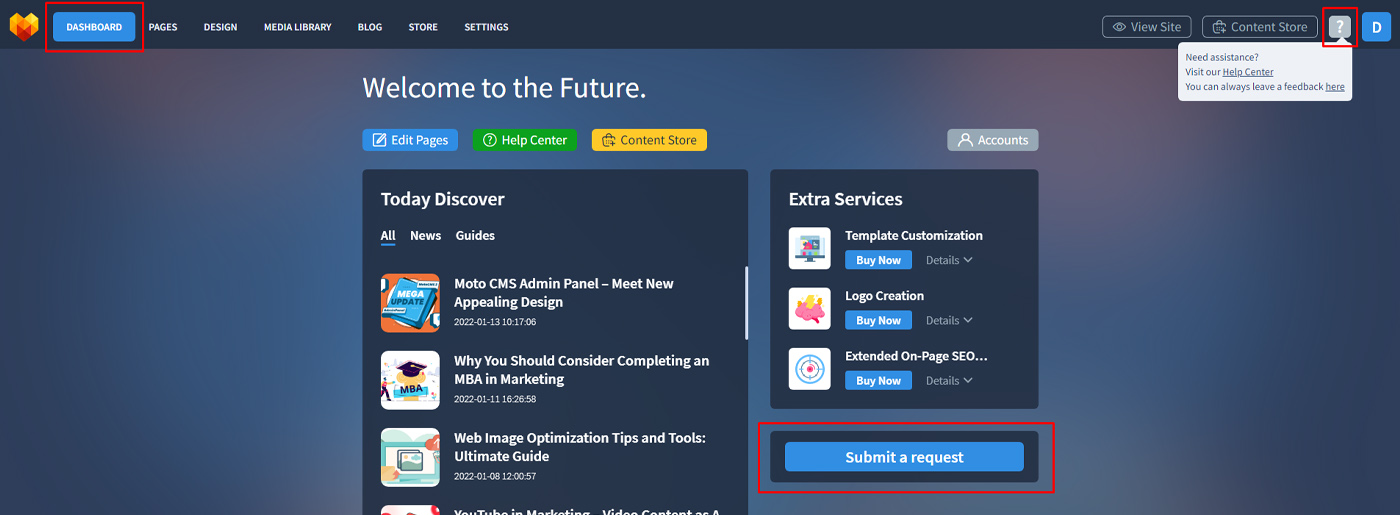 Живой демо-шаблон веб-сайта