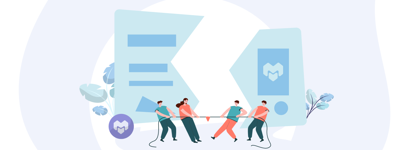 Konkurrenten auf dem Markt