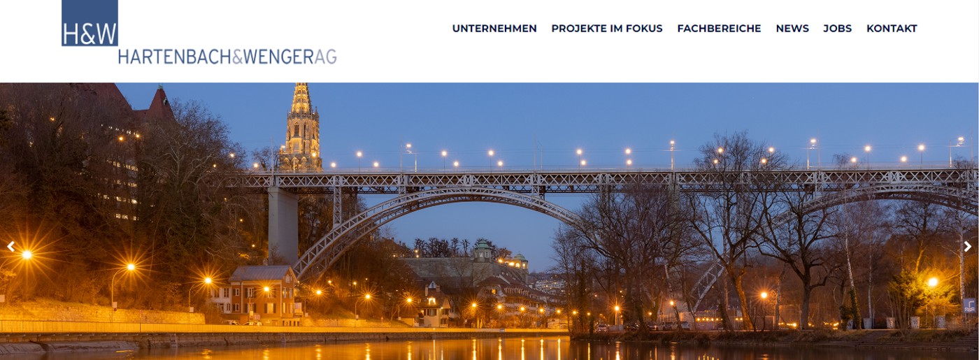 Beispiele für das Layout von Unternehmenswebsites