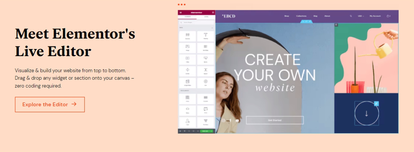 Edycja strony internetowej Elementor Cloud
