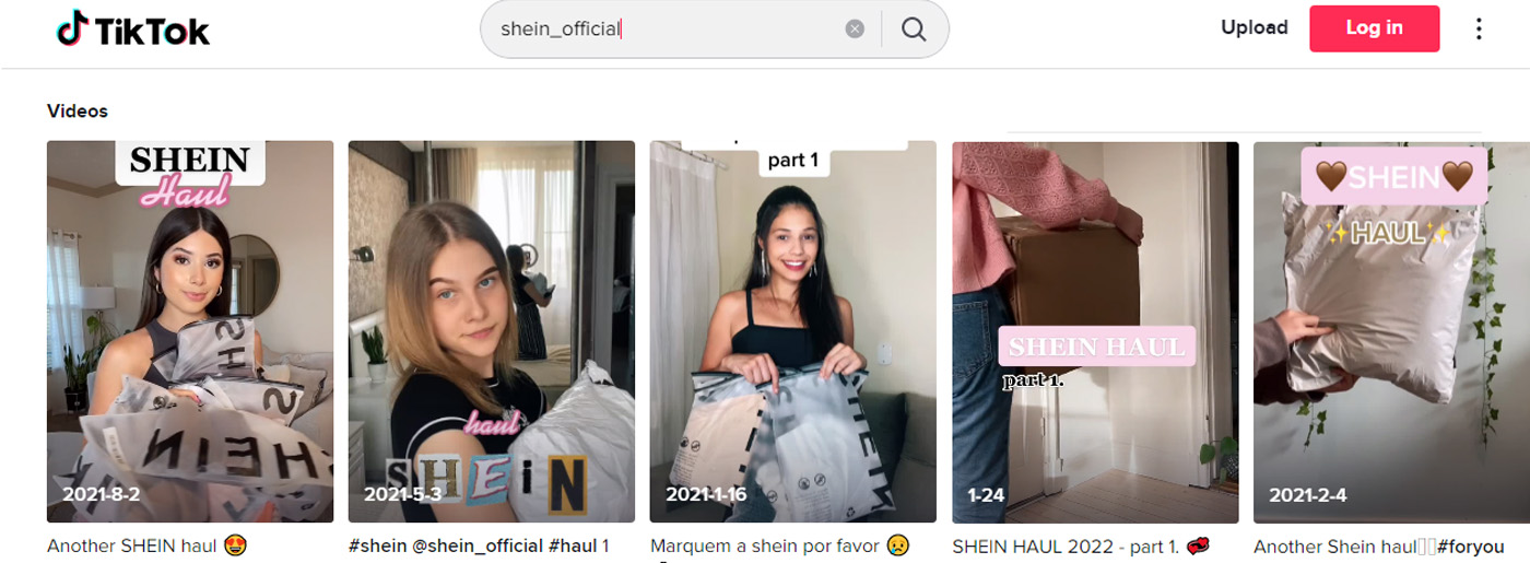 Shein Folosește TikTok pentru afaceri