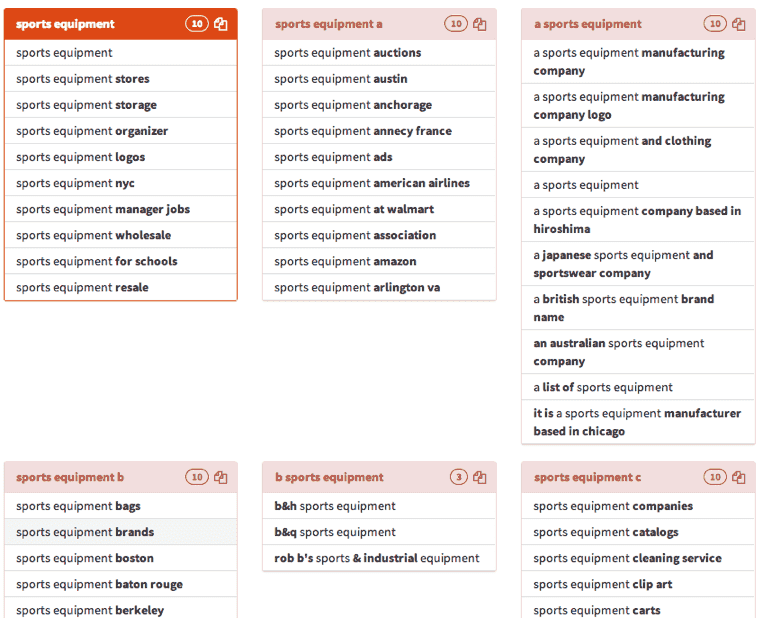 Narzędzie propozycji słów kluczowych