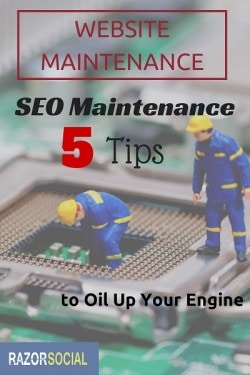 SEOウェブサイトのメンテナンス