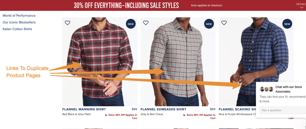 Páginas Duplicadas Untuckit