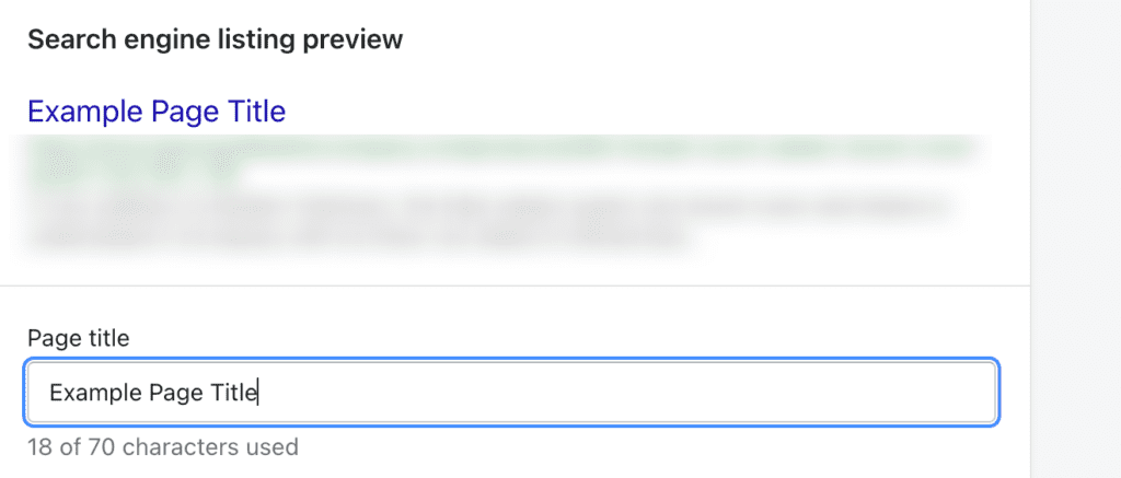 Shopifyタイトルタグフィールド