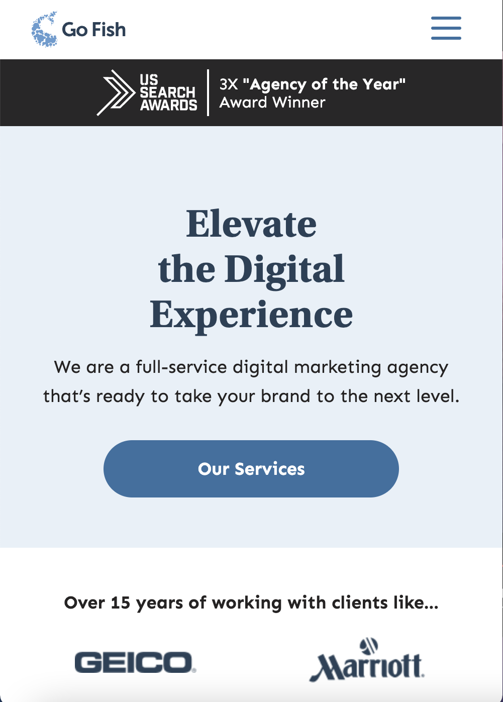 صورة تخطيط الصفحة الرئيسية للجوال لـ GFD.