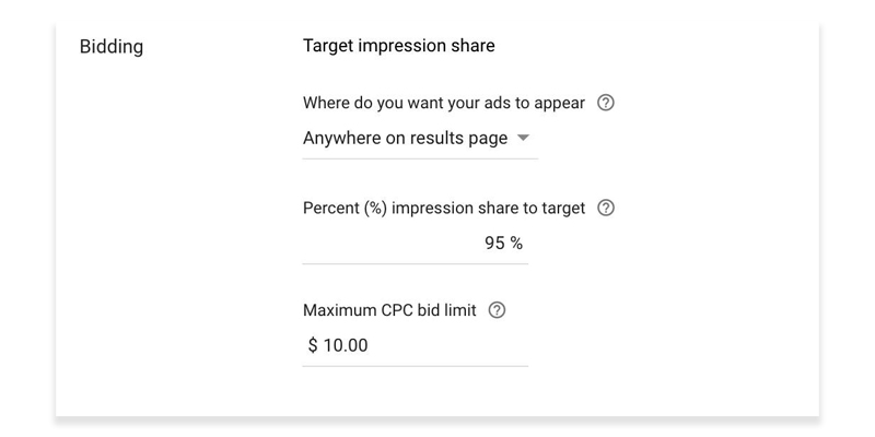 Licitarea pentru afișări vizate