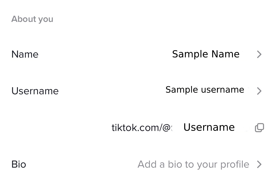 Ändern Sie Ihren Benutzernamen, Namen und Bio