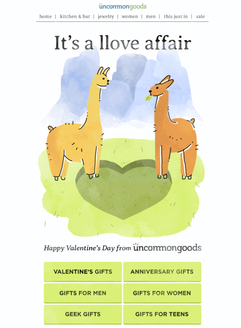 創建交互式情人節電子郵件