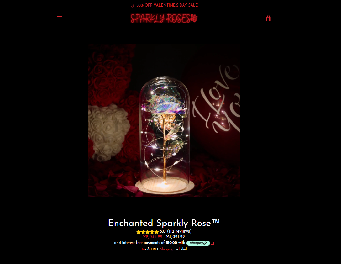 Зачарованные сверкающие розы