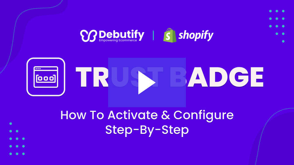 Componente aggiuntivo Trust Badge di Debutify
