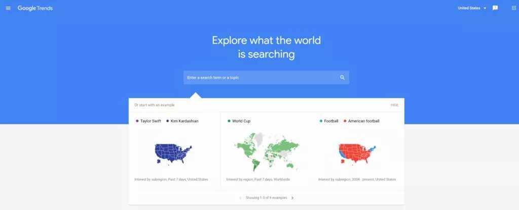 ブログ概要調査ツールグーグルトレンド