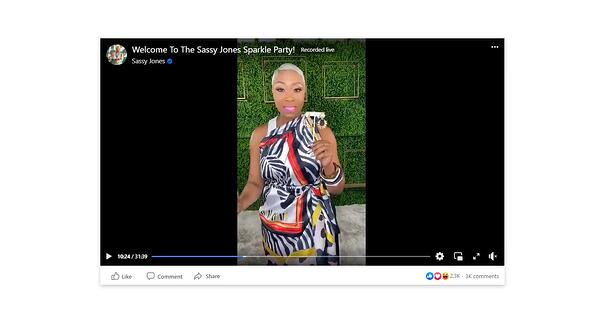 Sassy Jones Live-Shopping