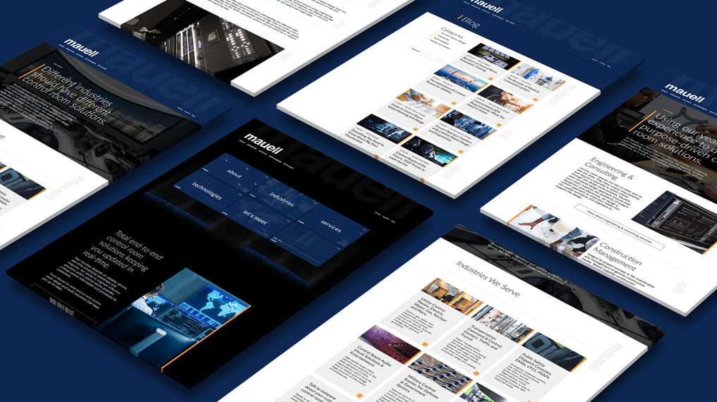 exemple d'affichage de conception de site Web