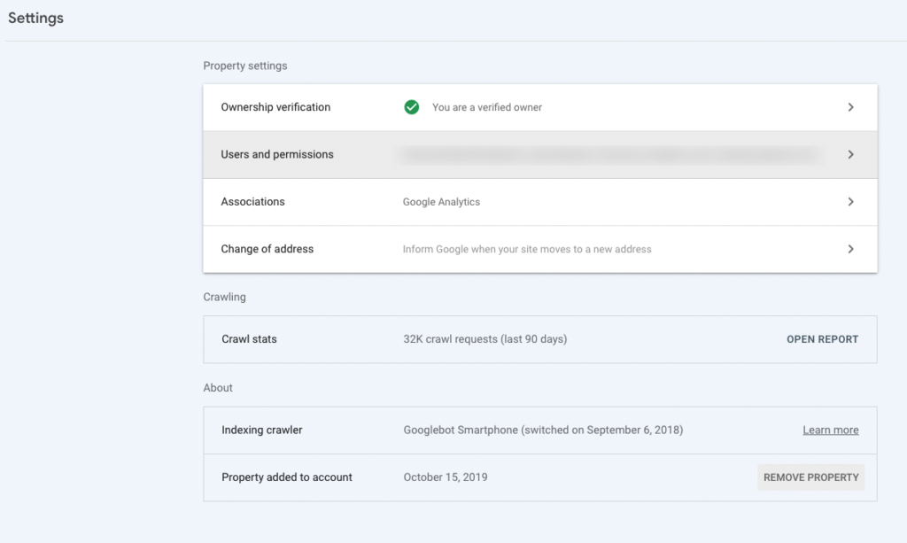 GSCクロール統計レポートの検索