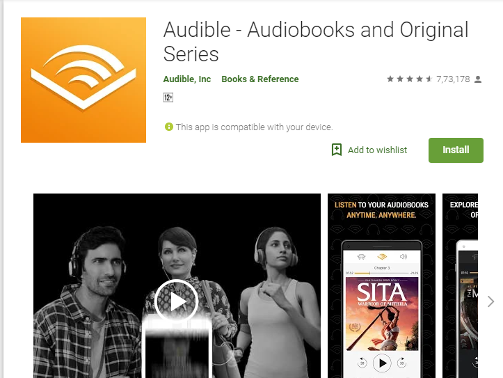 Audible-Audiobook App Player pentru Android
