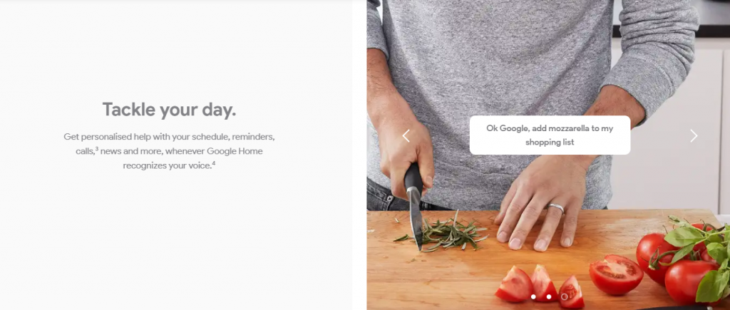 一步一步的烹飪指導谷歌主頁