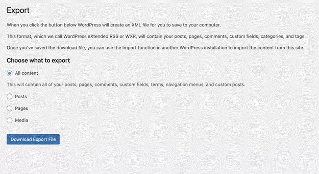 WordPress 导入导出插件