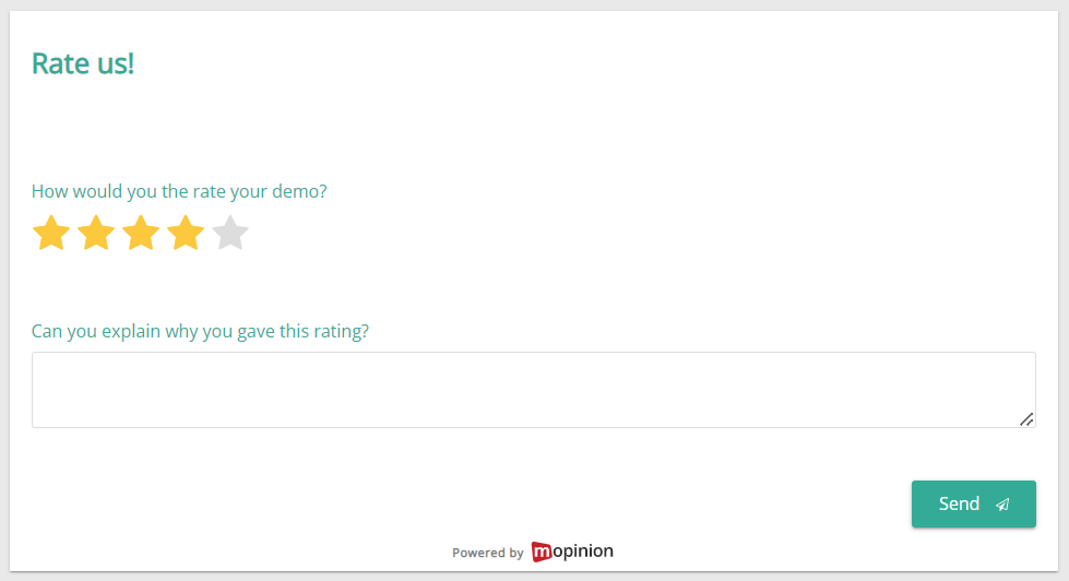 Sondaj de evaluare demonstrativă
