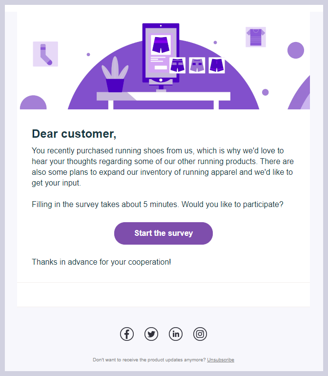 Sondaj-invitație-e-mail