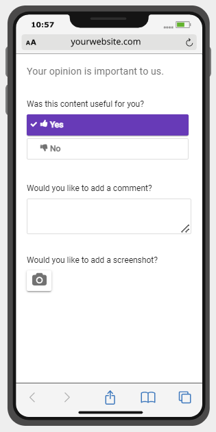 コンテンツモバイルテンプレートの例