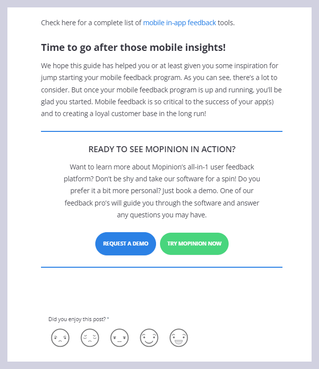 Recueillir des commentaires dans vos articles de blog