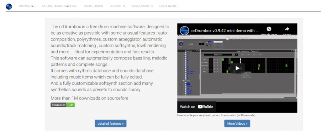 программное обеспечение ordrumbox