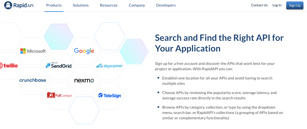 RapidAPI 提供数千个 api