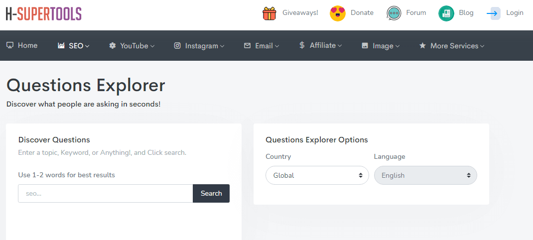 Explorateur de questions