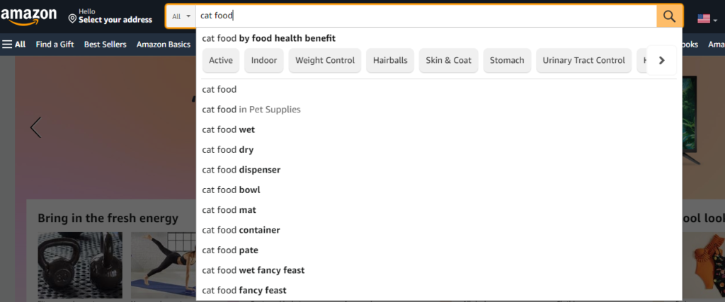 penelitian kata kunci saran otomatis amazon