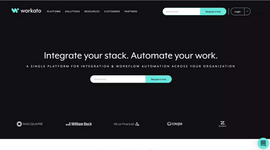 Aplikacja Workato taka jak Zapier