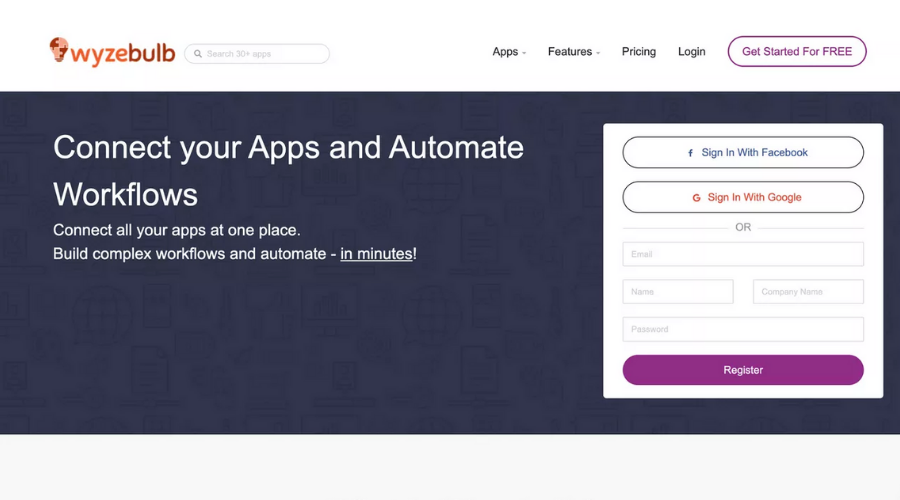 Wyzebulb alternatywa dla Zapier
