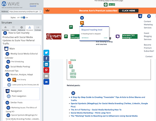 Инструмент структуры содержимого волн