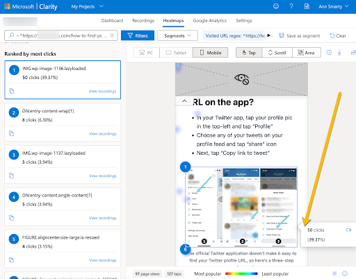 Четкость мертвых кликов