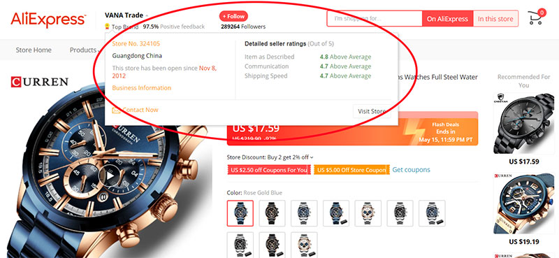 Venditore AliExpress