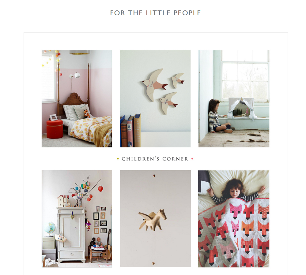 Screenshot des Blog-Designs von Rowen & Wren