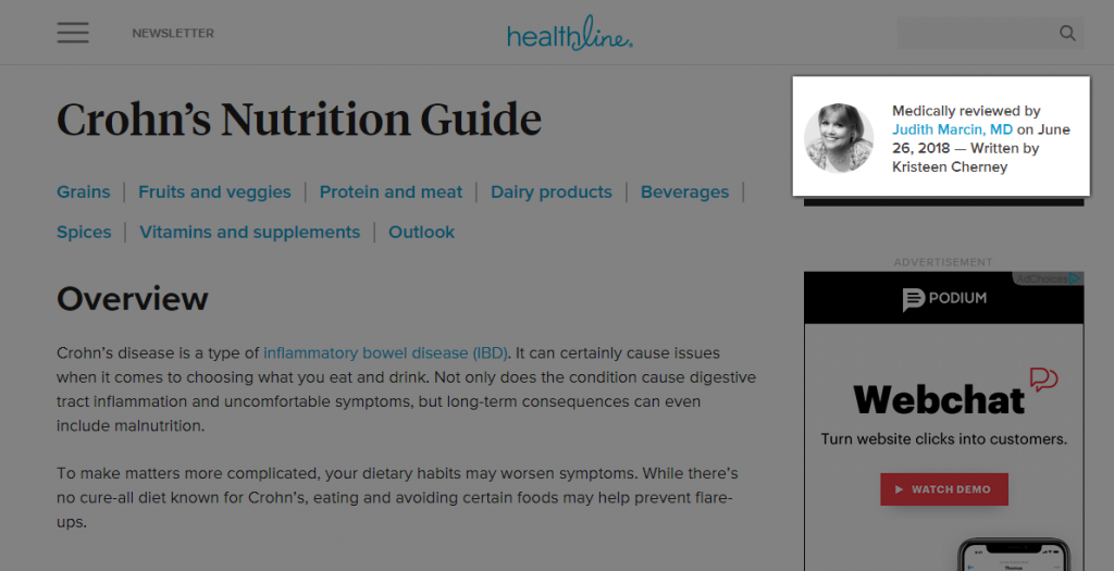 مثال على مؤلف تم التحقق منه