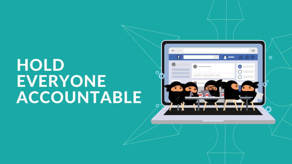 텍스트가 포함된 그래픽, 모든 사람에게 책임을 묻다