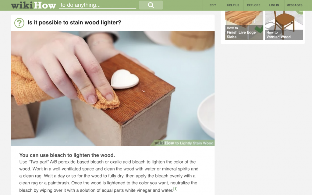 Wikihow-Verwendung von Bildern