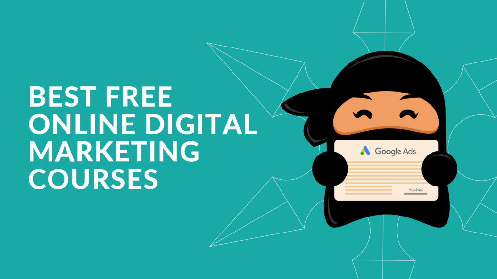 テキスト付きのグラフィック、最高の無料オンラインデジタルマーケティングコース