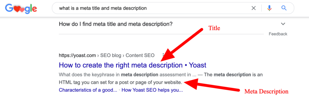 заголовок и мета-описание